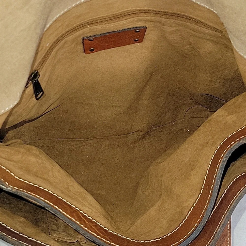 Patricia Nash Brown Tooled Leather Tote Bag